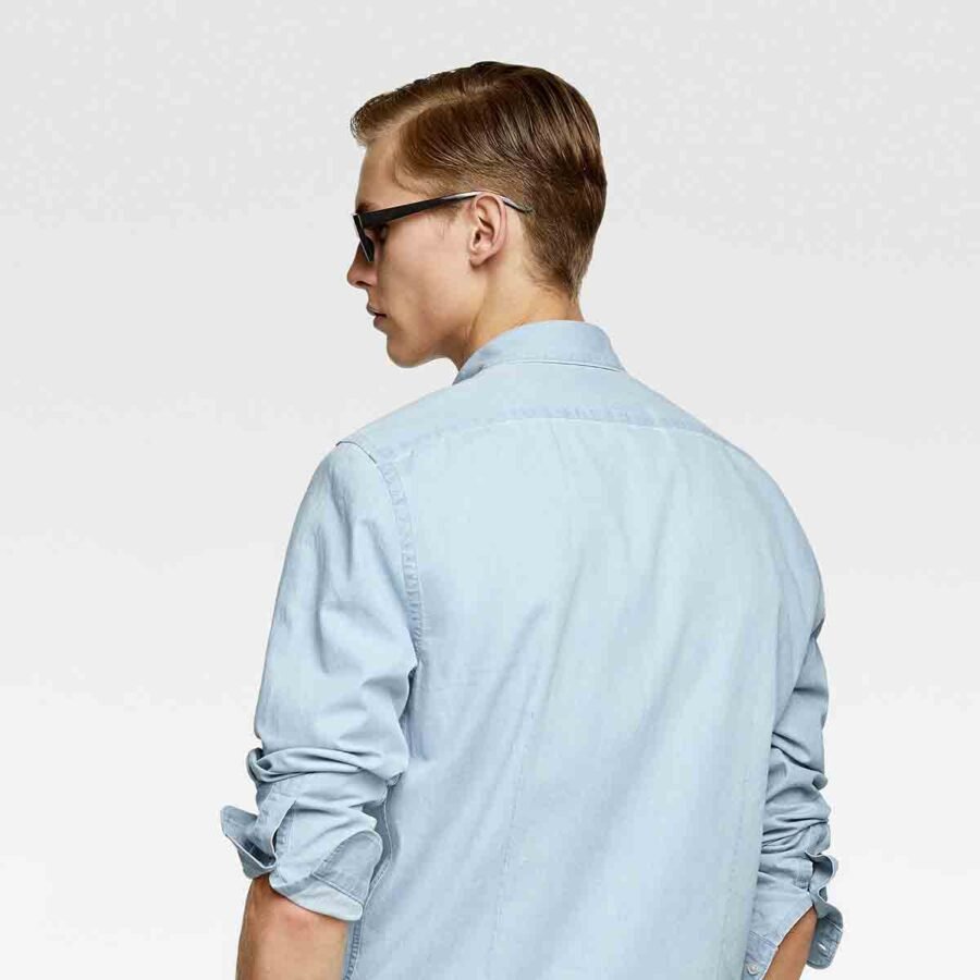 Najasa Washed Denim Shirt – Classic, Comfortable, and Timeless Style - Image 2