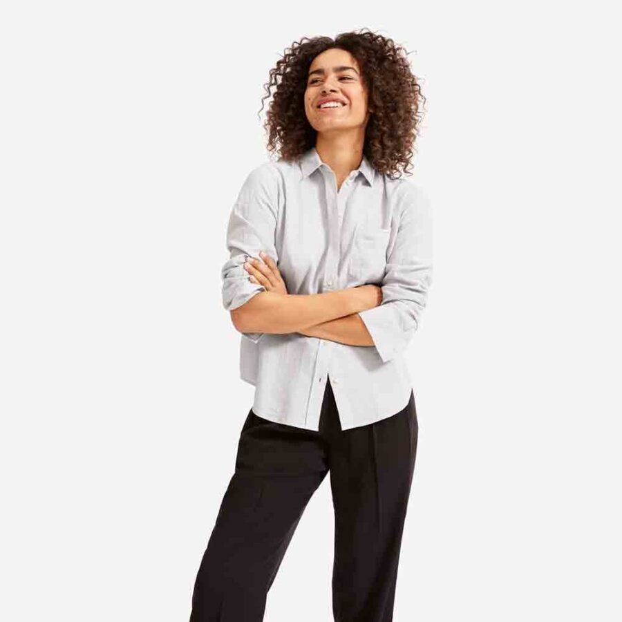 Najasa Double-Gauze Relaxed Shirt – Soft, Breathable, and Effortlessly Stylish - Image 4