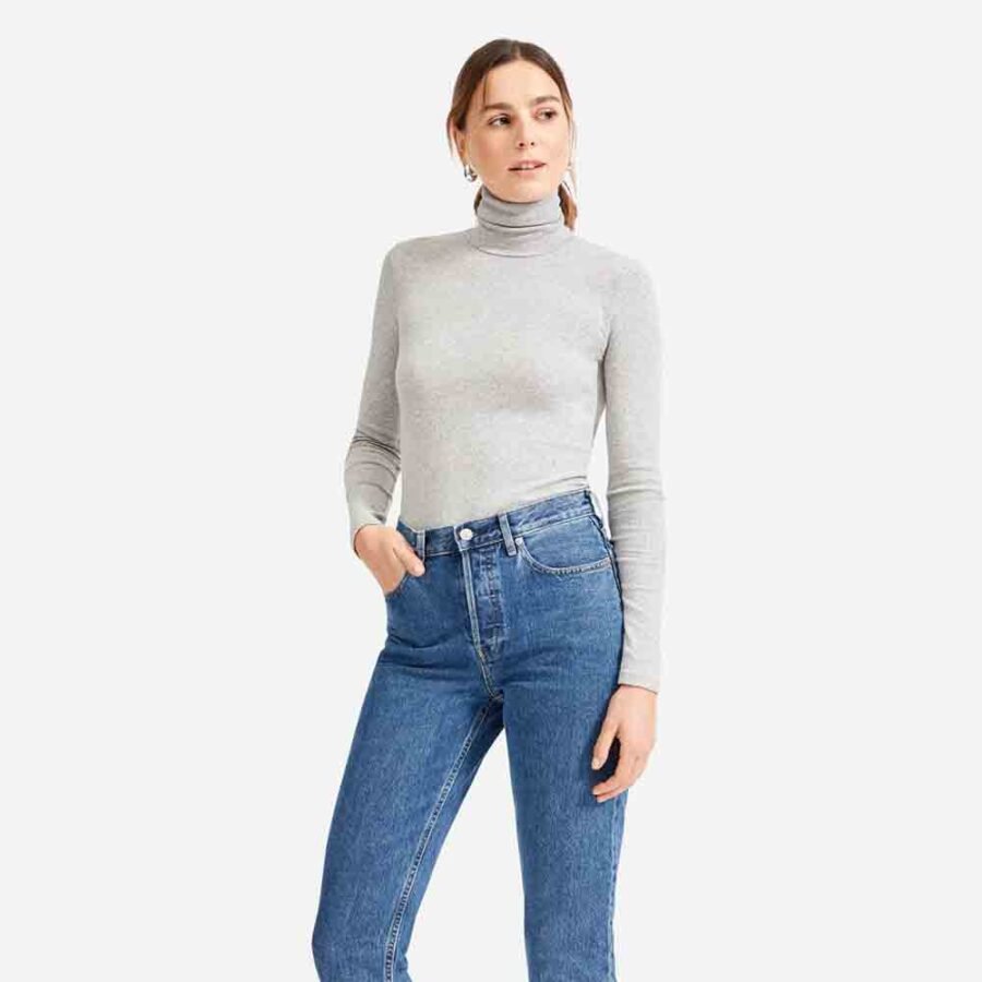 Najasa Basic Micro Rib Turtleneck – Soft, Stylish, and Comfortable for Layering - Image 3