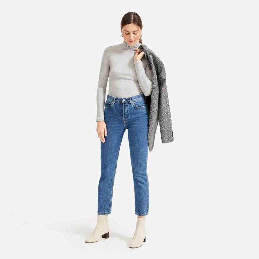 Najasa Basic Micro Rib Turtleneck – Soft, Stylish, and Comfortable for Layering - Image 2